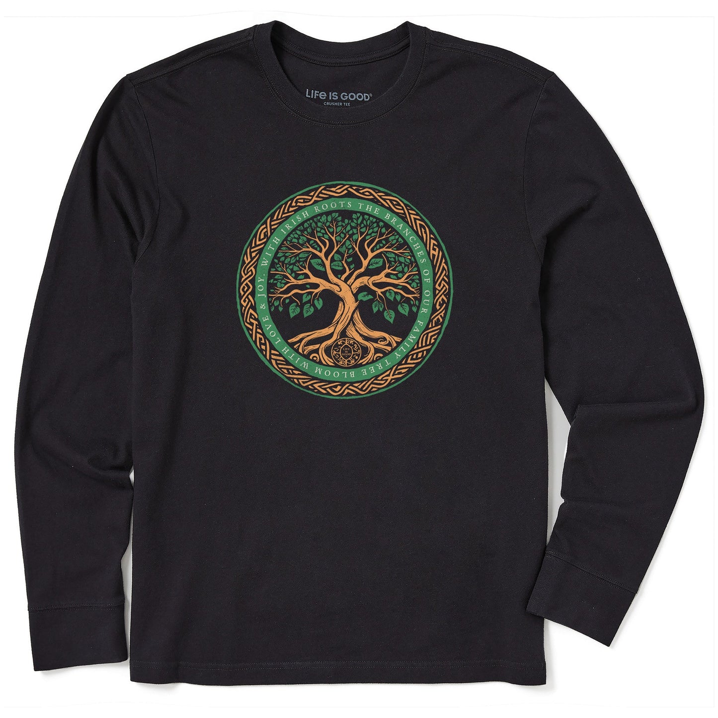 Men's Irish Roots Bloom Tree Long Sleeve Crusher Tee