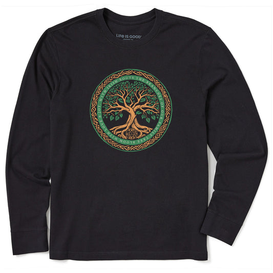 Men's Irish Roots Bloom Tree Long Sleeve Crusher Tee