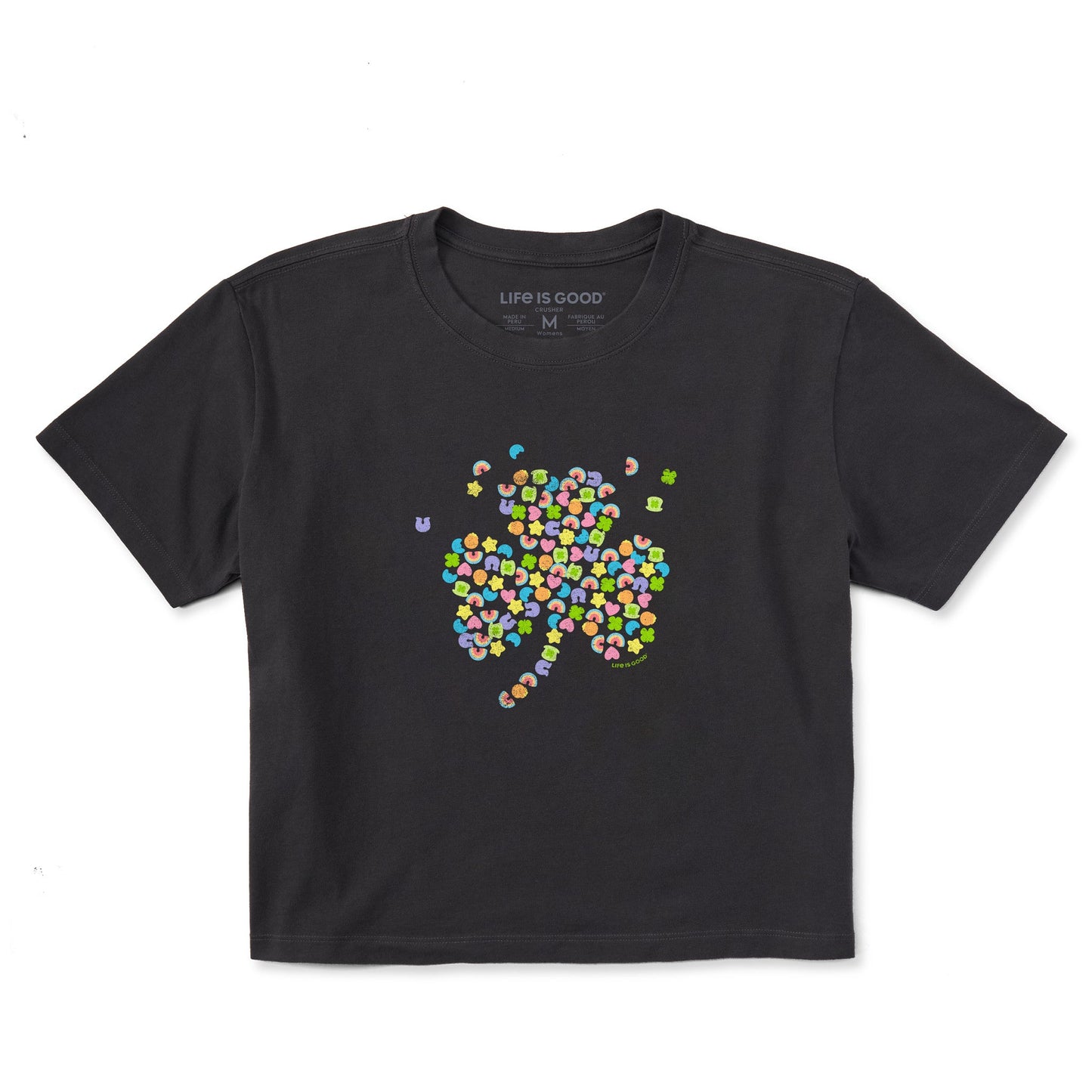 Women's Charmed Clover Short Sleeve Crusher Boxy Tee