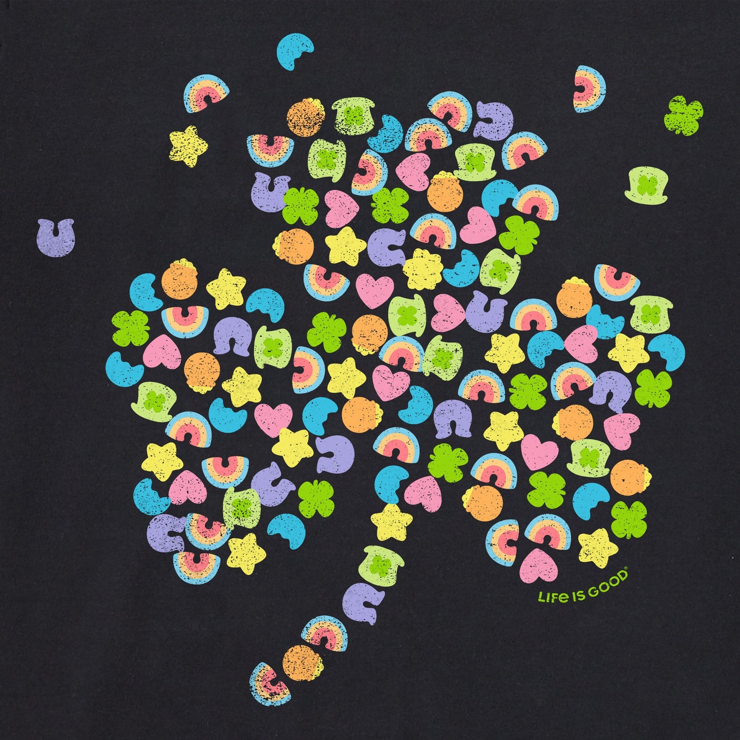 Women's Charmed Clover Short Sleeve Crusher Boxy Tee