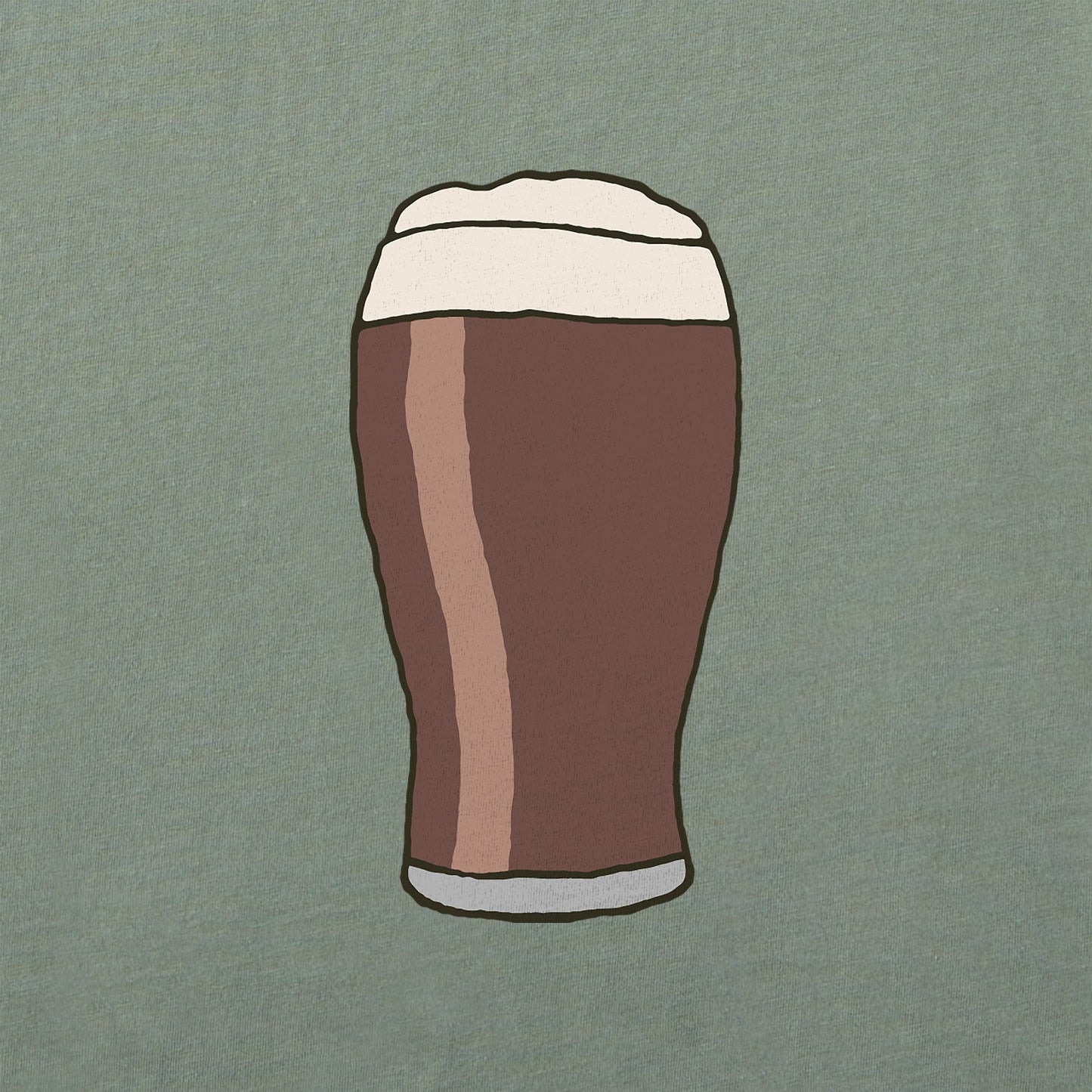 Women's Quirky Pint Long Sleeve Crusher Boxy Tee