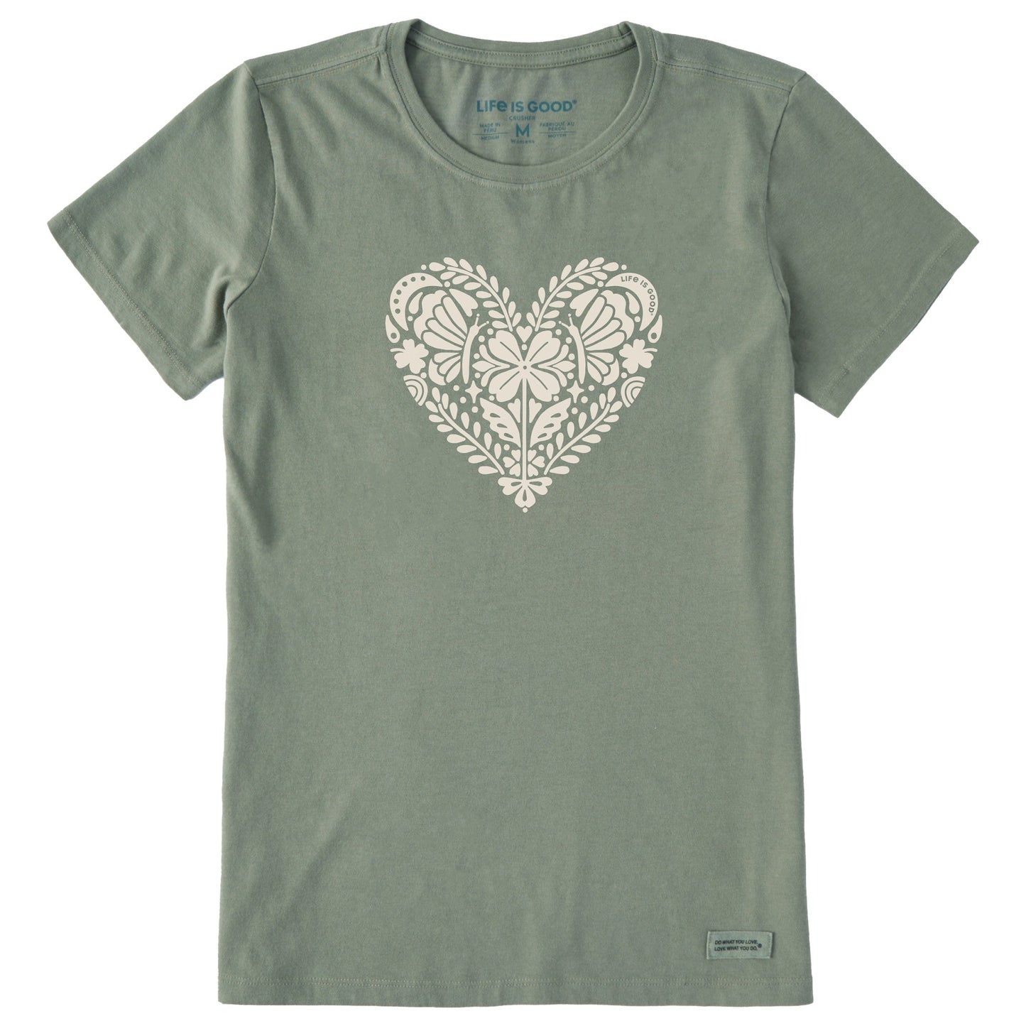 Women's Celtic Clover Heart Short Sleeve Crusher Tee