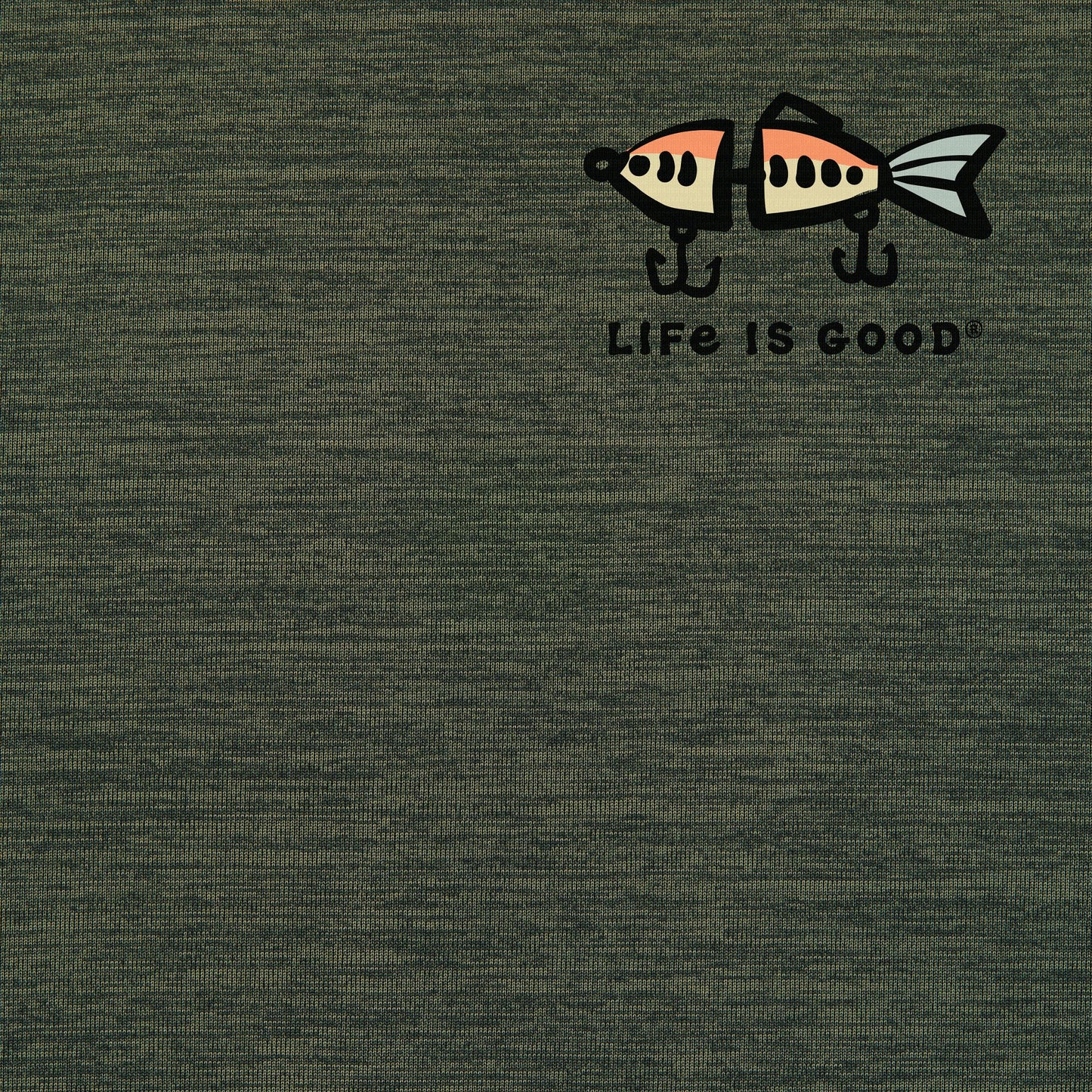 Men's Vintage Fish More Worry Less Short Sleeve Sun Crusher Tee