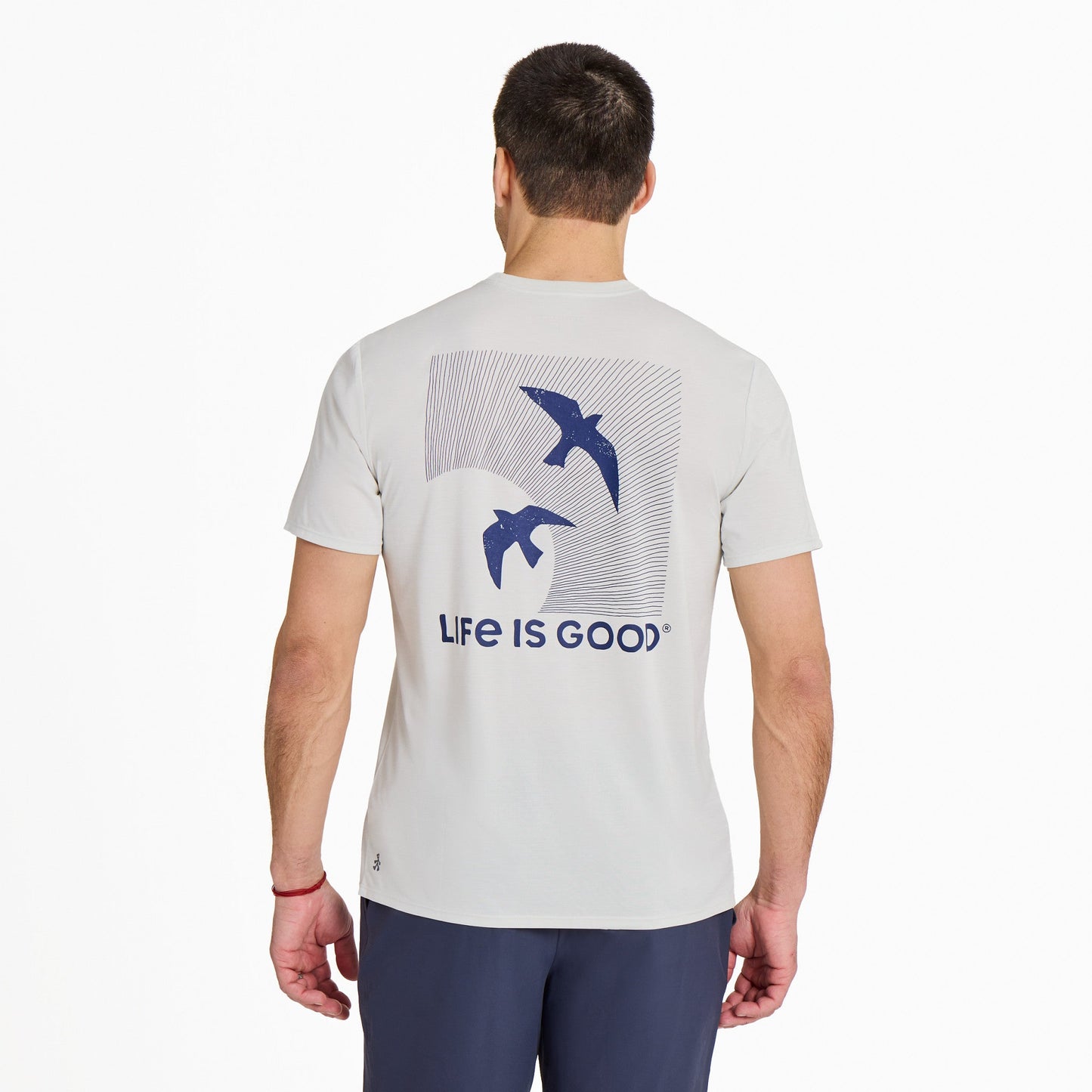 Men's Sunset Bird Dance Short Sleeve Sun Crusher Tee