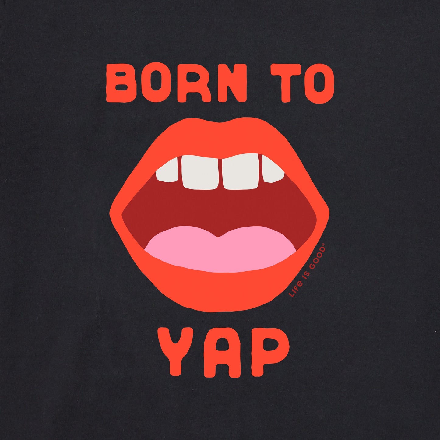Women's Born to Yap Long Sleeve Crusher Boxy Tee
