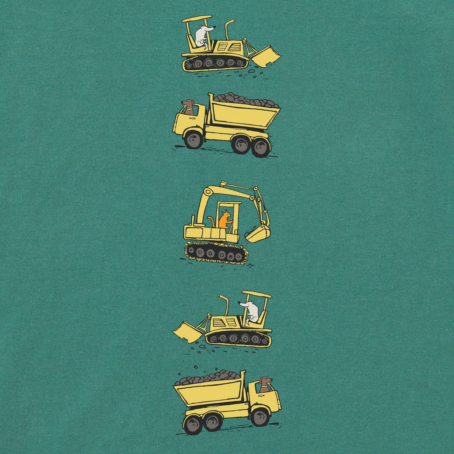 Toddler Construction Crew Pals Long Sleeve Crusher Tee