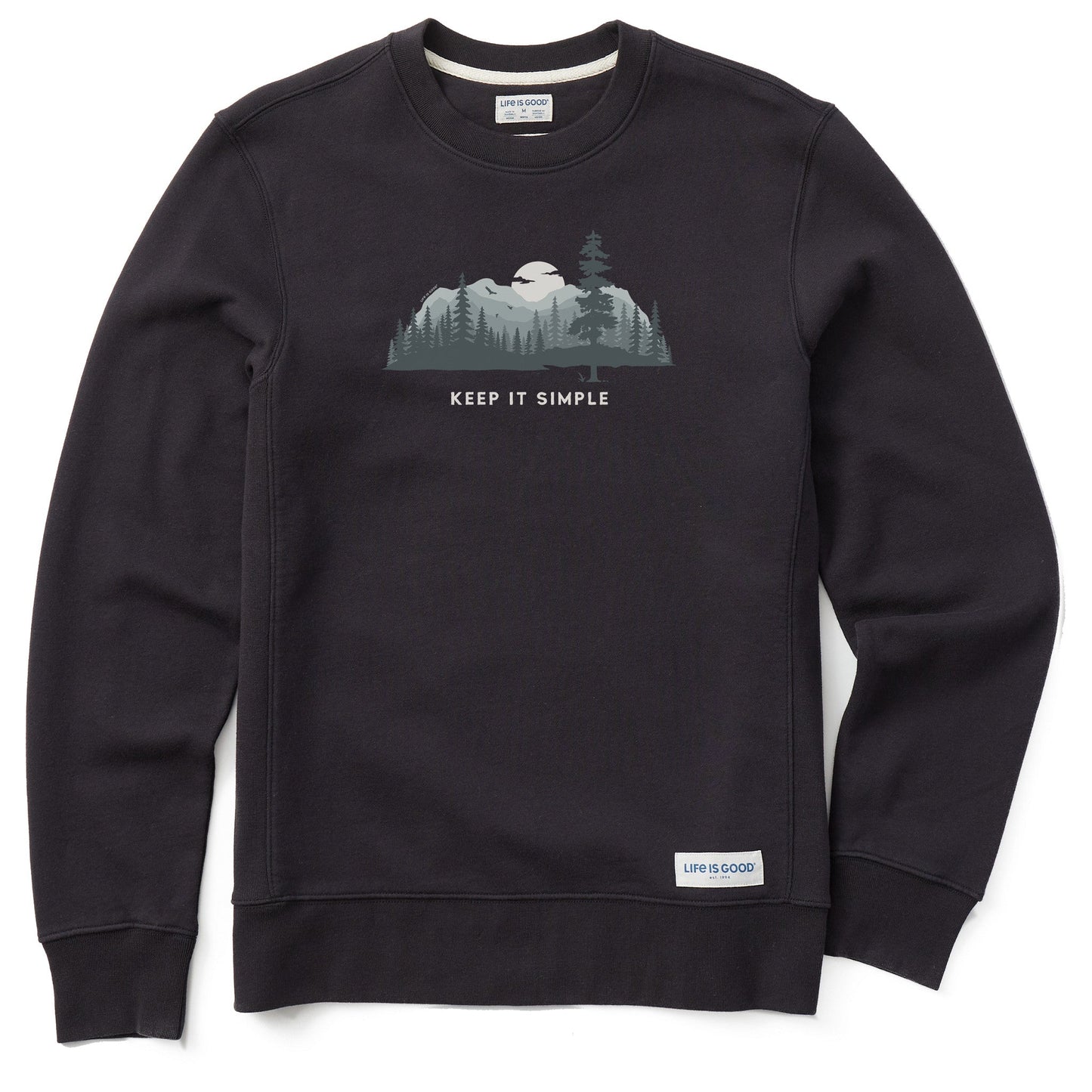 Men's Keep it Simple Evergreen Silo Simply True Fleece Crew