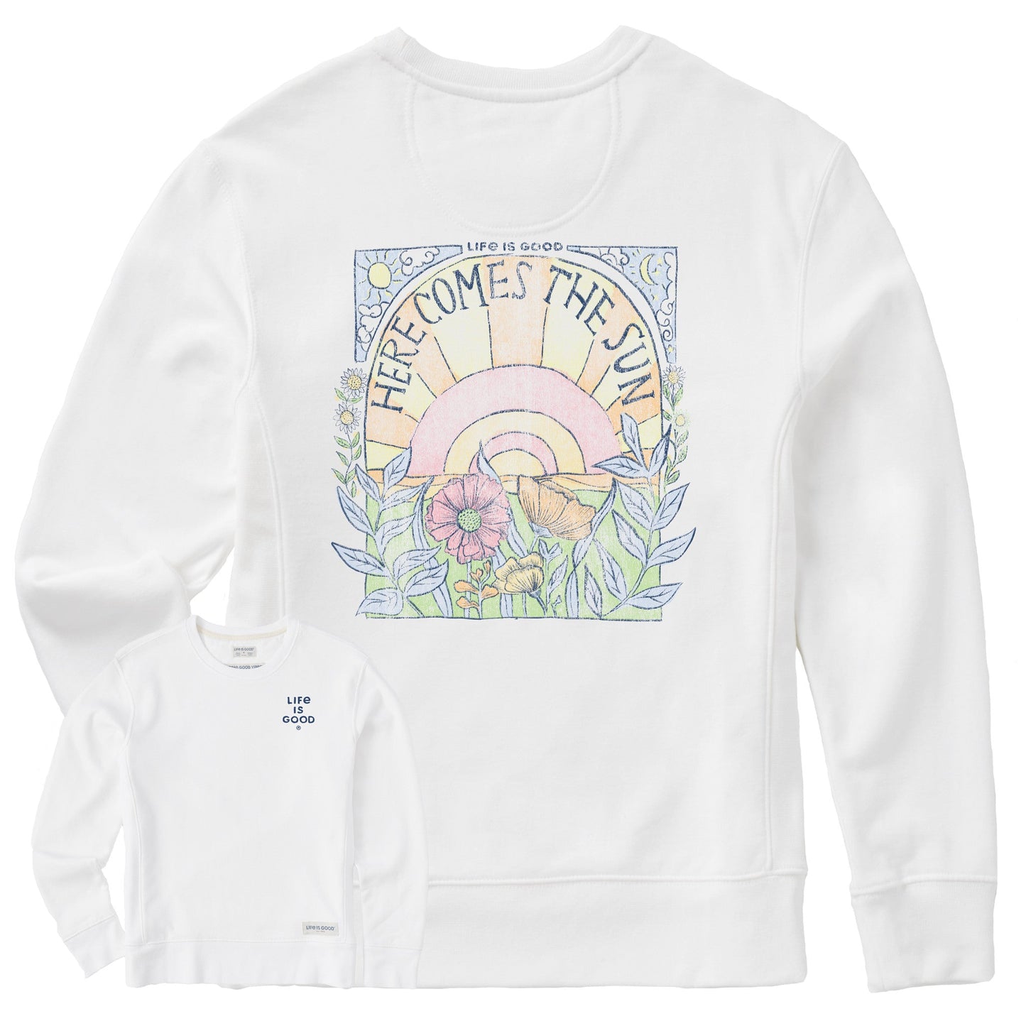 Women's Here Comes The Sun Hippie Simply True Crew