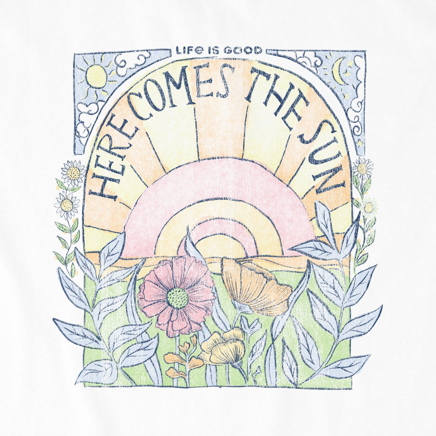 Women's Here Comes The Sun Hippie Simply True Crew