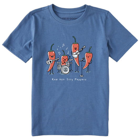 Kids Red Hot Silly Peppers Short Sleeve Crusher Tee