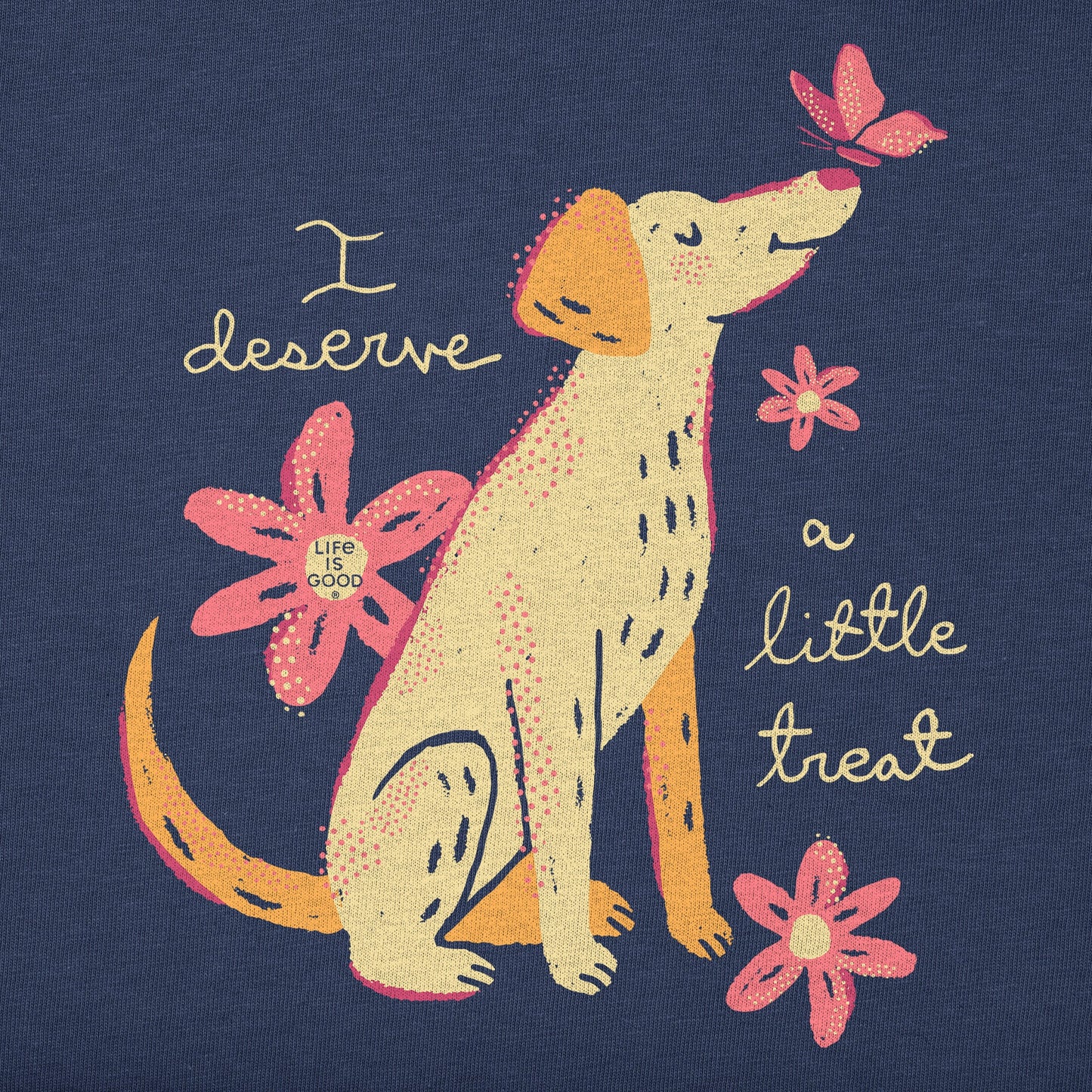 Kids I Deserve a Little Dog Treat Short Sleeve Crusher Tee