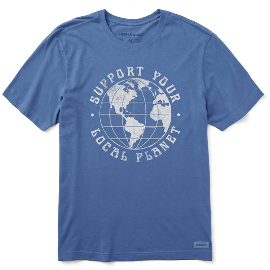 Men's Support Your Local Planet Globe Short Sleeve Tee