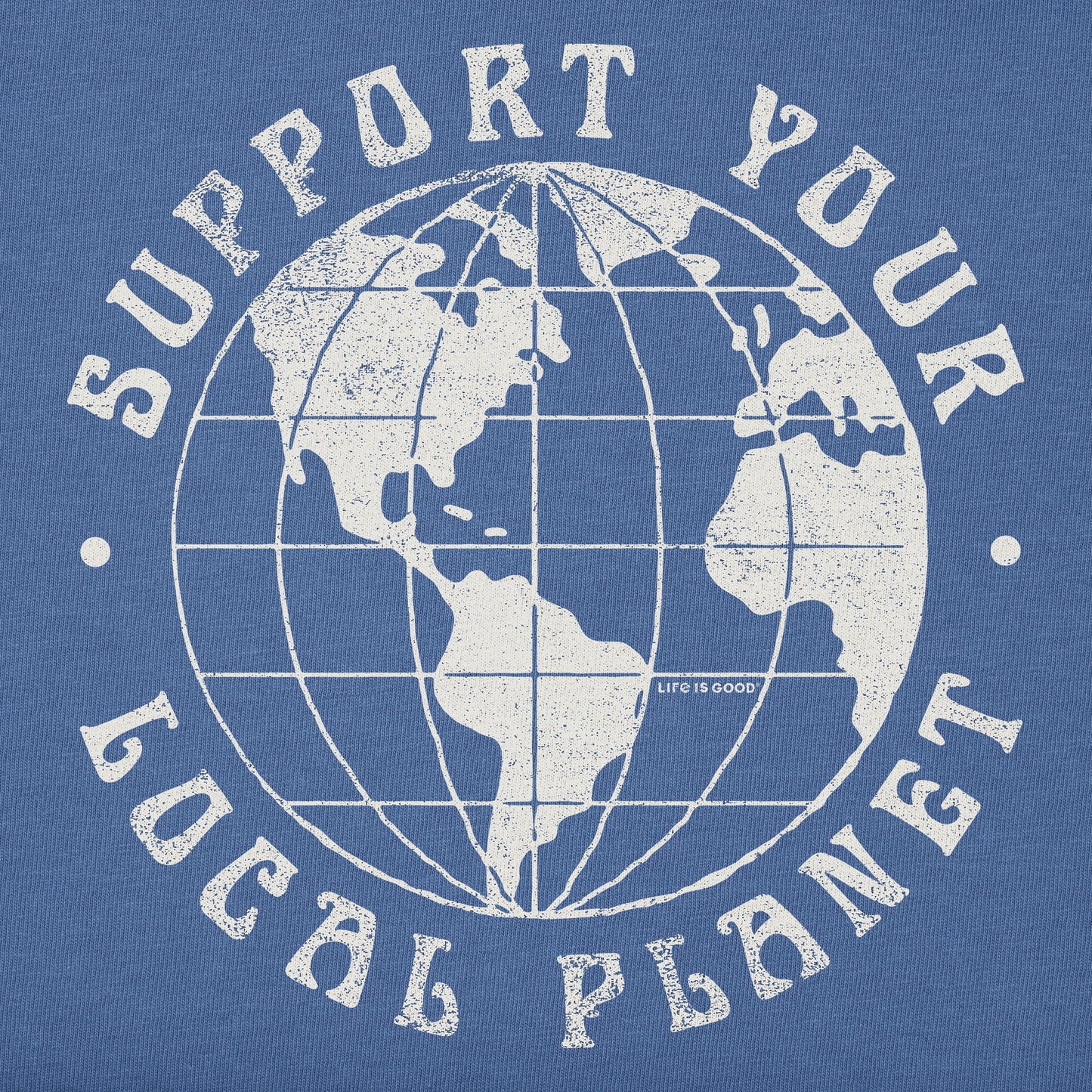 Men's Support Your Local Planet Globe Short Sleeve Tee