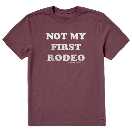 Men's Not My First Rodeo, At All Short Sleeve Crusher Tee