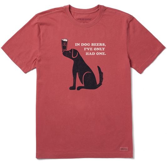 Men's Dog Beers Short Sleeve Crusher Tee