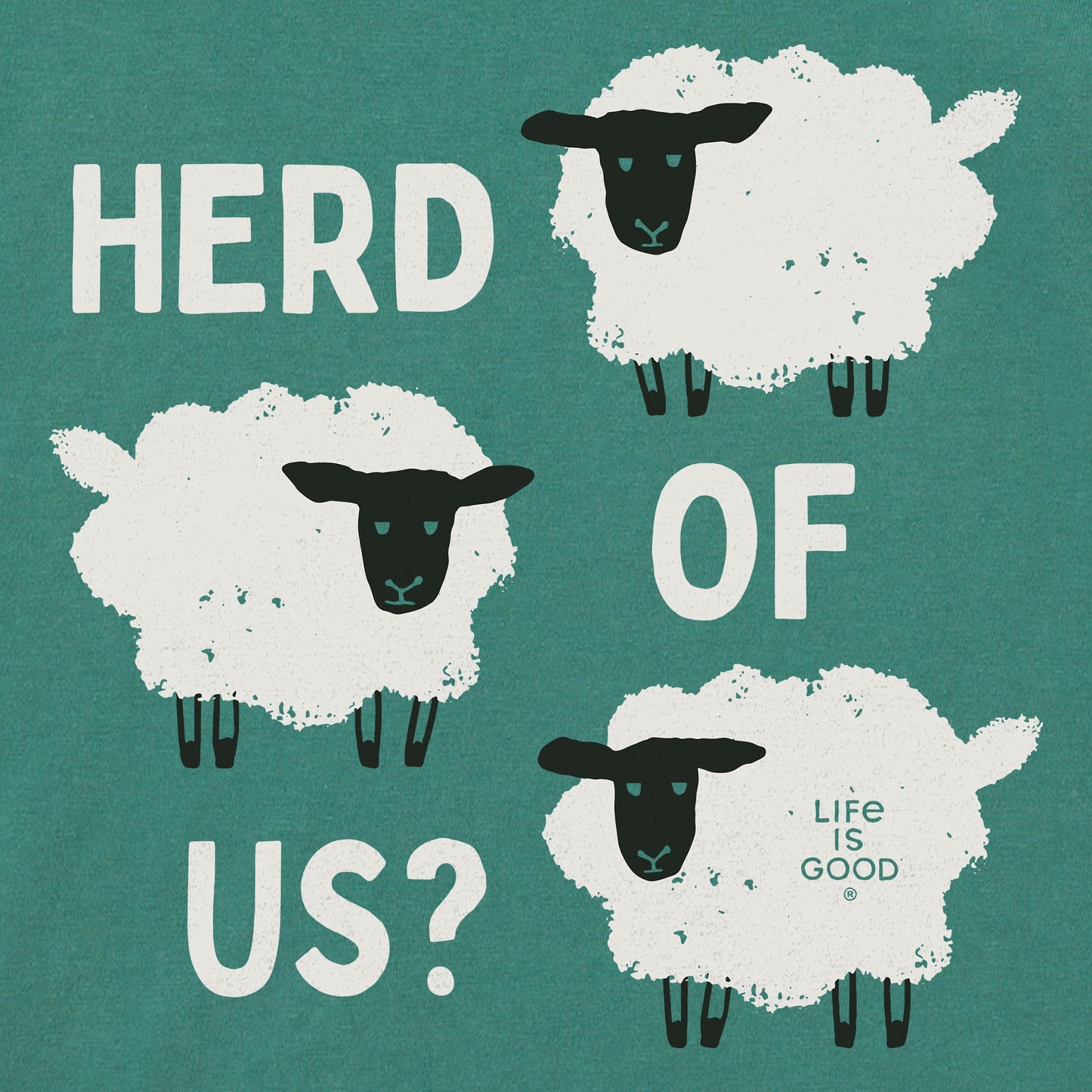 Men's Herd of Us Sheep Short Sleeve Crusher Tee