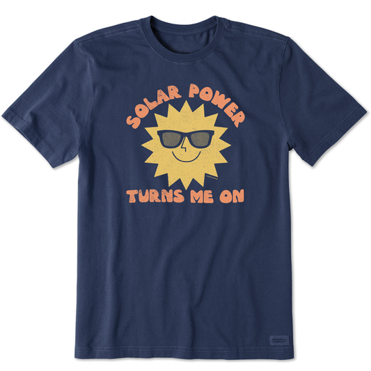 Men's Solar Power Turns Me On Short Sleeve Tee
