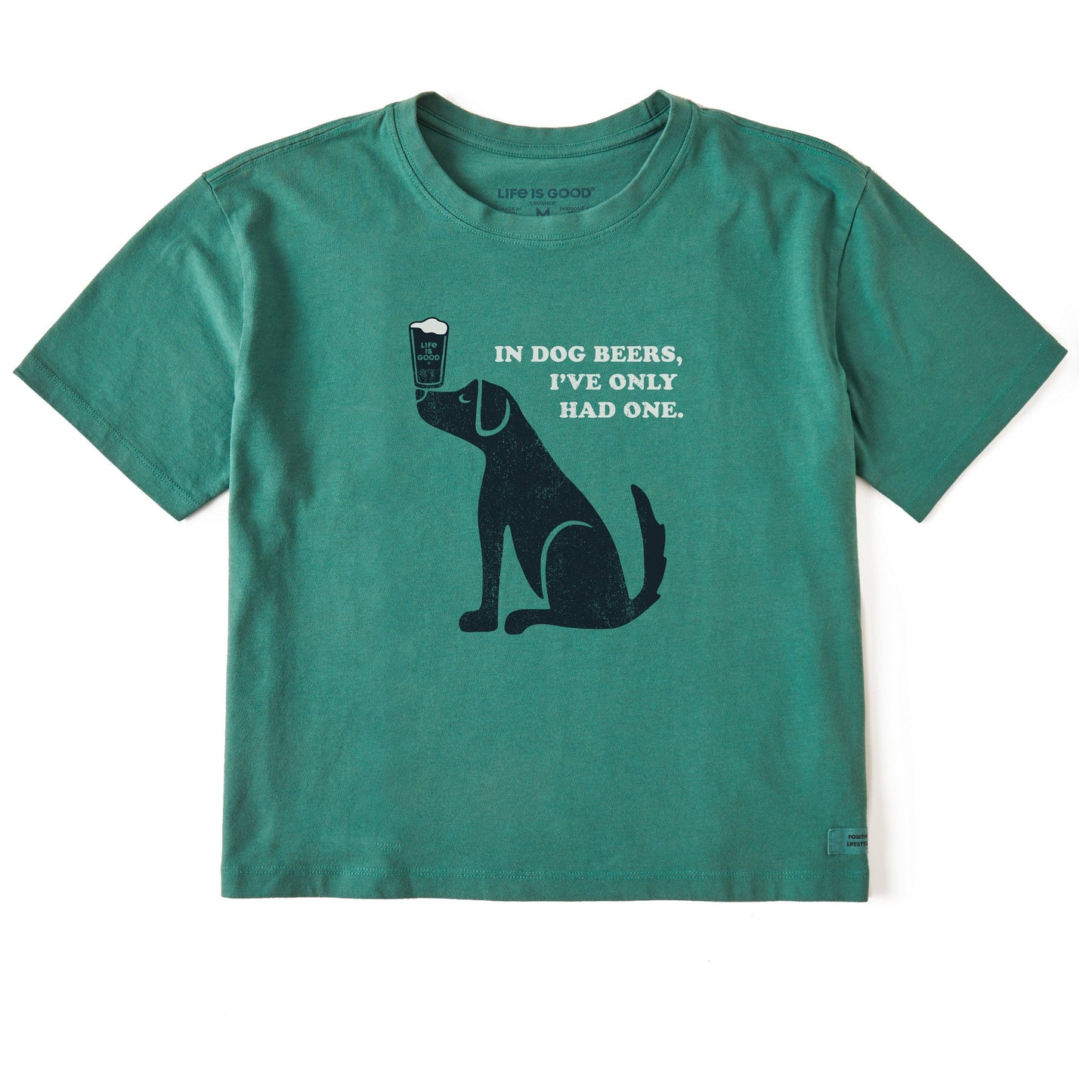 Women's Dog Beers Short Sleeve Crusher Boxy Tee