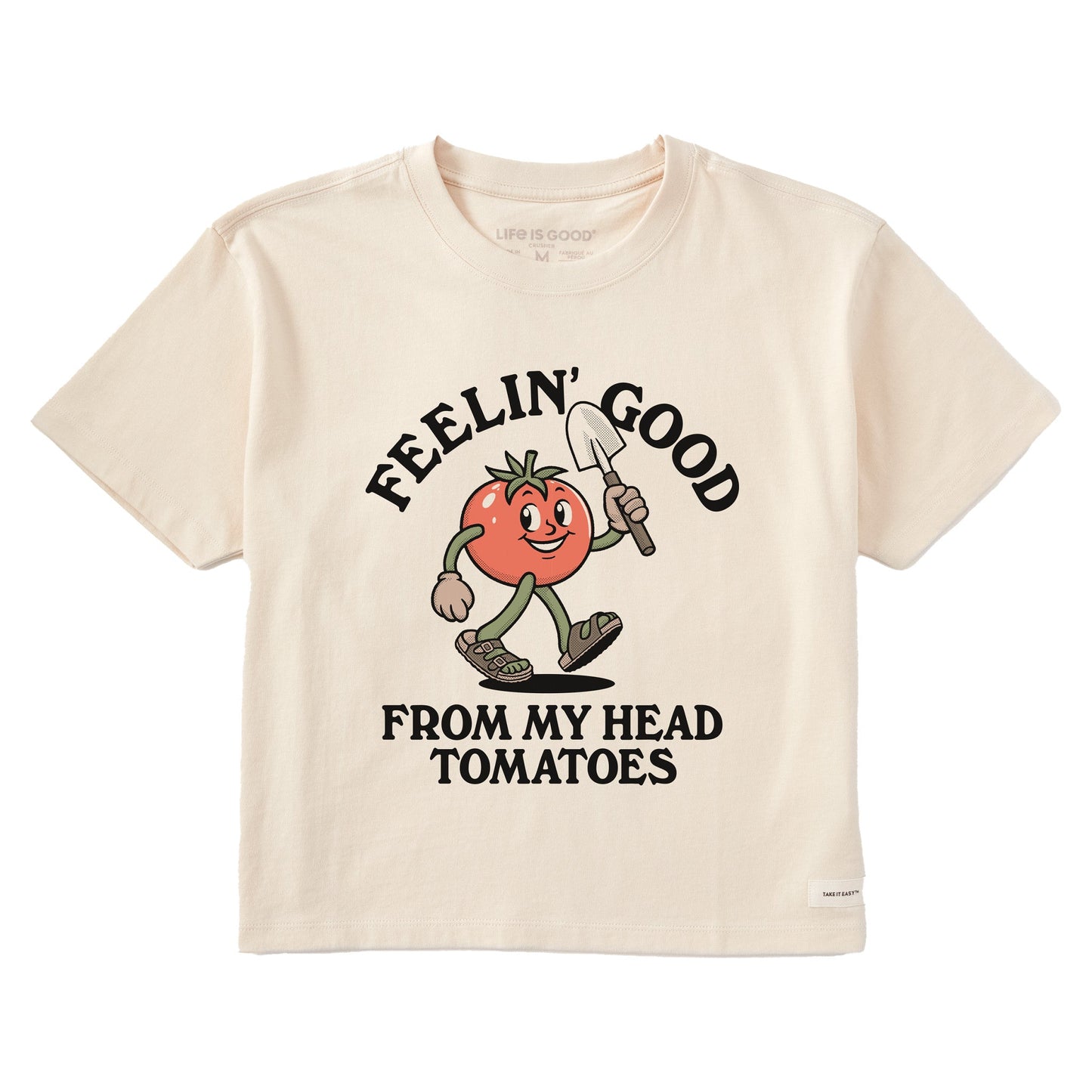 Women's Feelin' Good Tomatoes Short Sleeve Crusher Boxy Tee