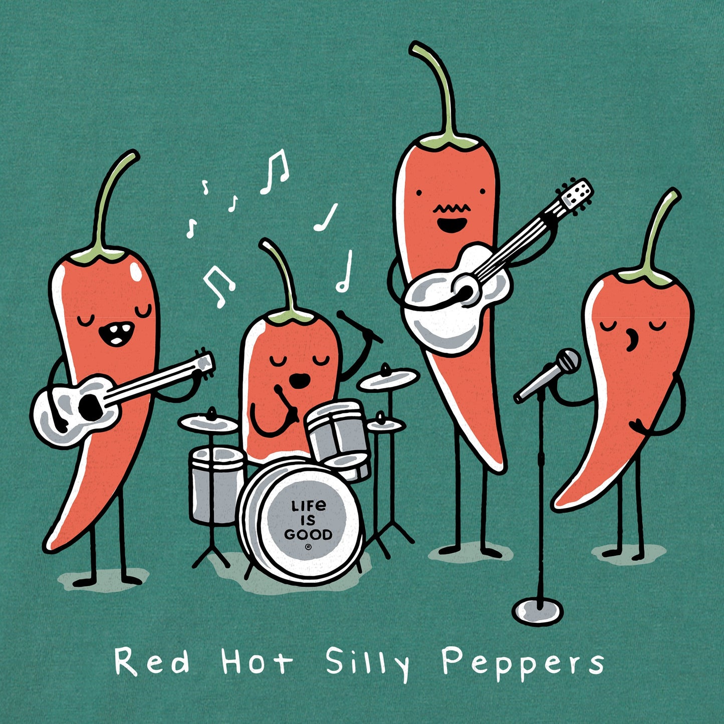Women's Red Hot Silly Peppers Short Sleeve Crusher Boxy Tee