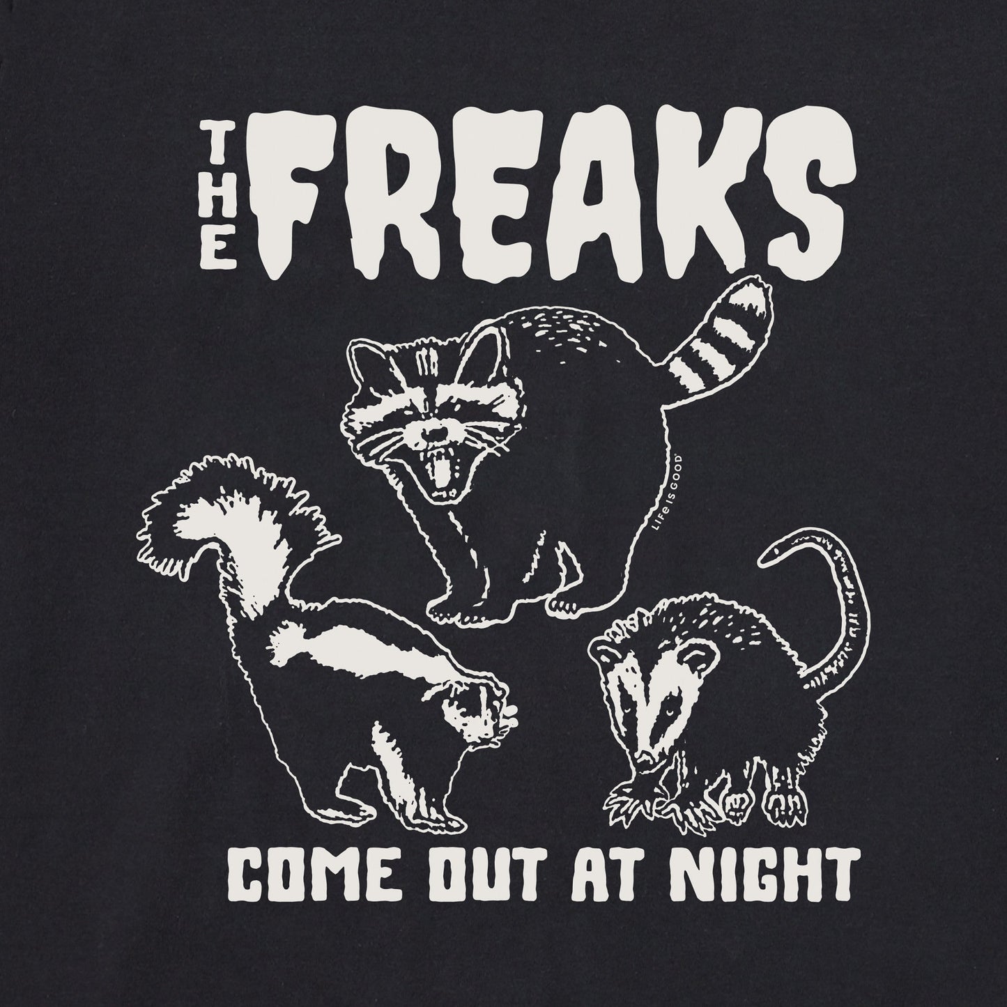Women's The Freaks Come Out at Night Long Sleeve Crusher Boxy Tee