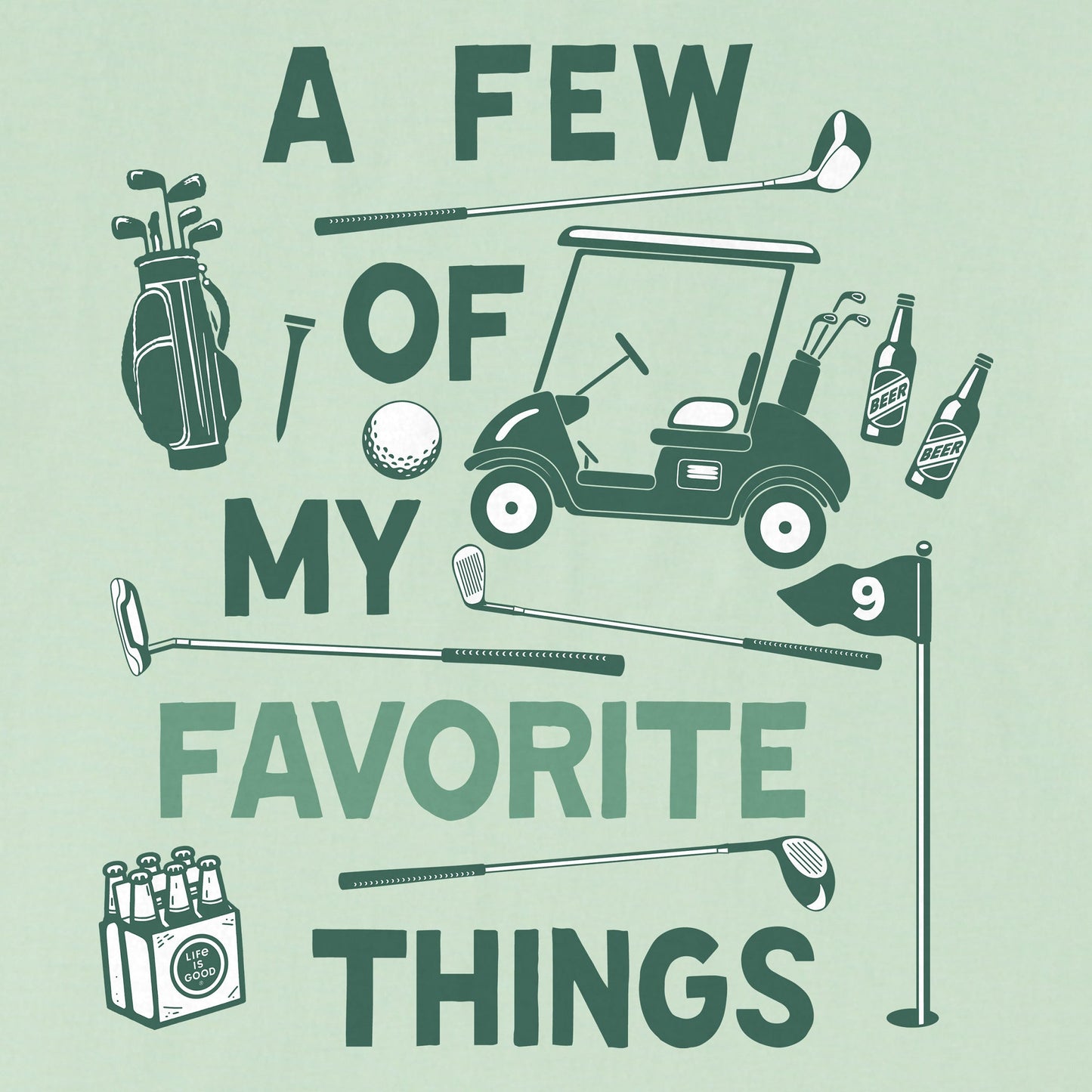 Women's A Few of my Favorite Golf Things Short Sleeve Crusher Tee