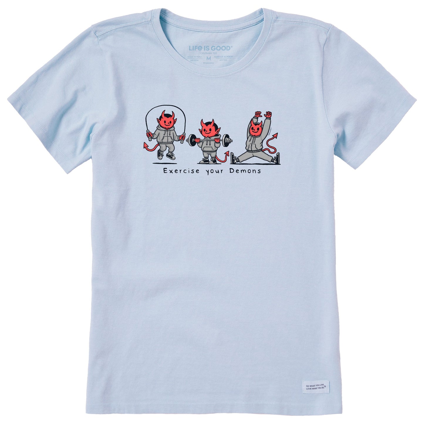 Women's Exercise Your Demons Short Sleeve Crusher Tee