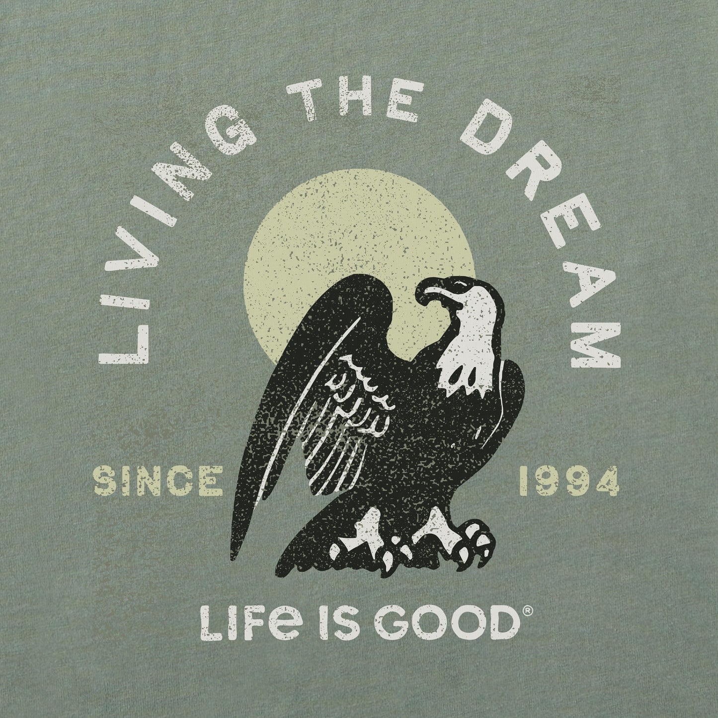Men's Living the Dream Eagle Classic Crusher Ringer Tee