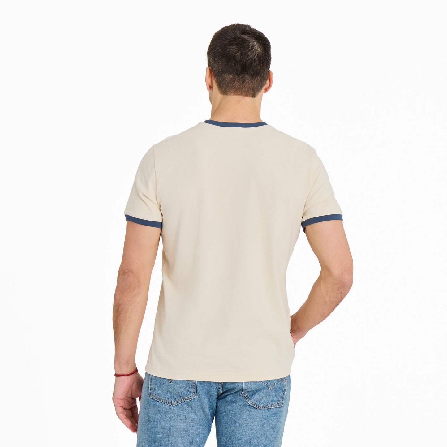 Men's Wavy Sunset Classic Crusher Ringer Tee