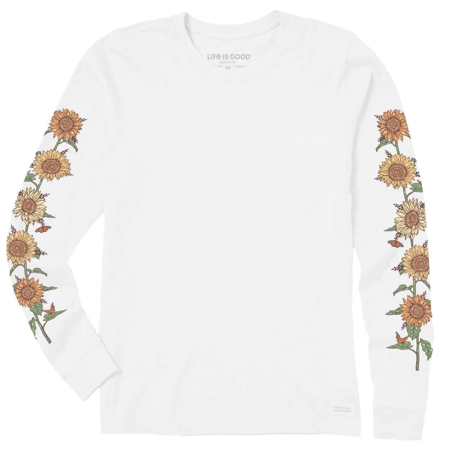 Women's Fall Sunflowers Long Sleeve Crusher Tee
