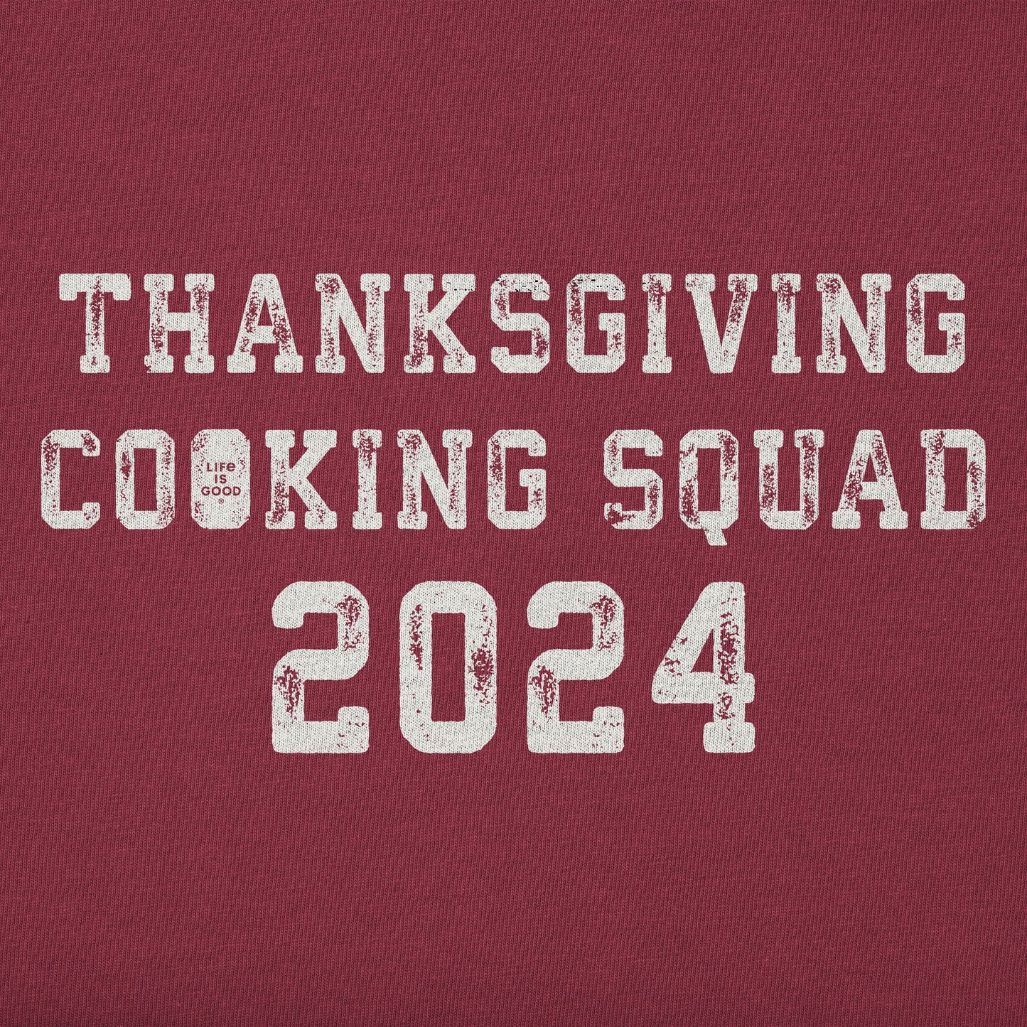 Kids Thanksgiving Day Cooking Squad 2024 Long Sleeve Crusher Tee