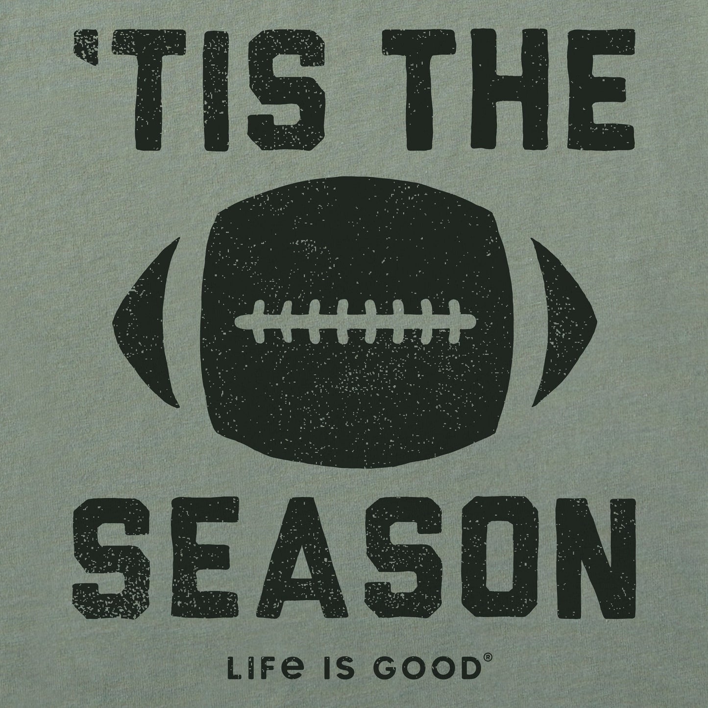 Men's Tis The Football Season Long Sleeve Crusher Tee