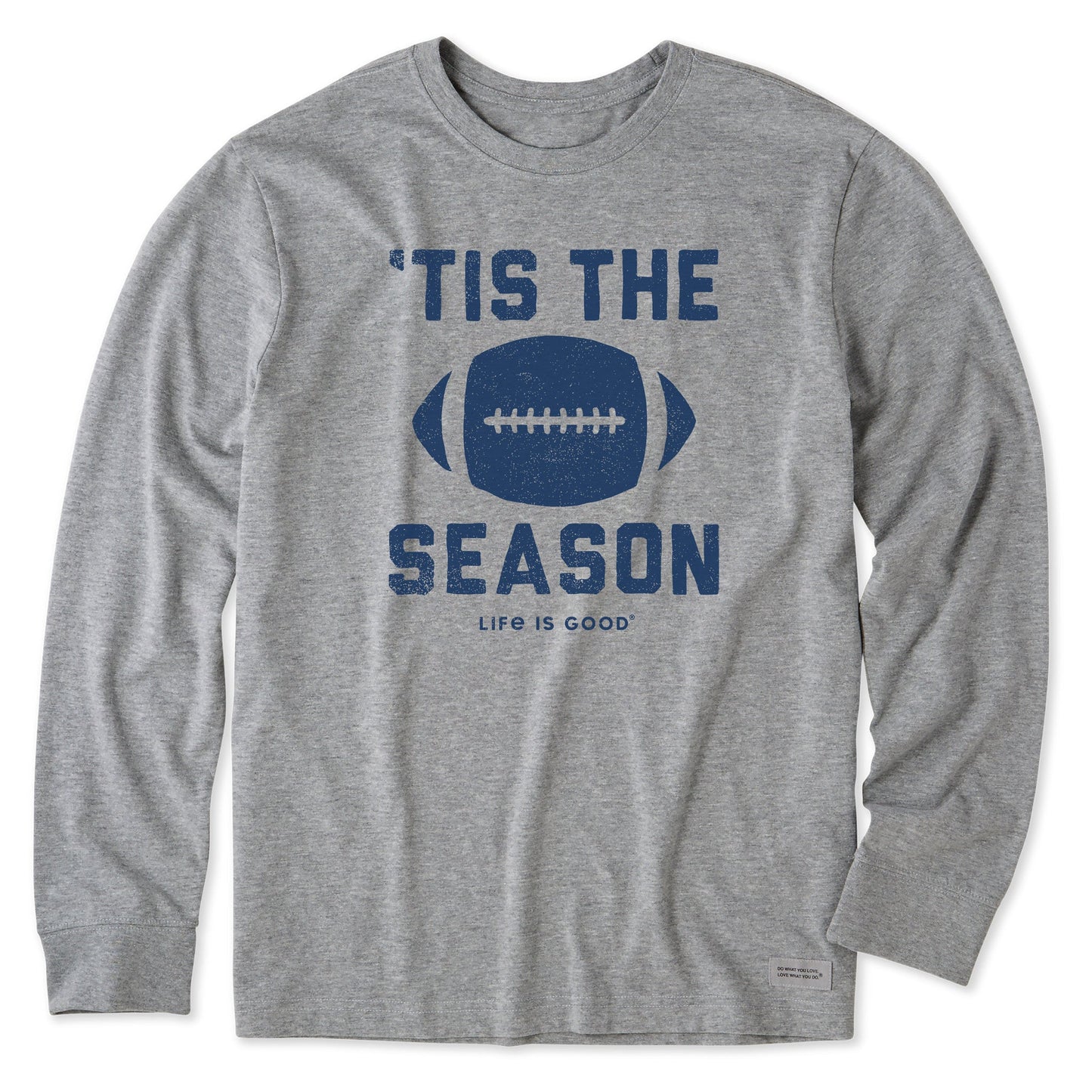 Men's Tis The Football Season Long Sleeve Crusher Tee