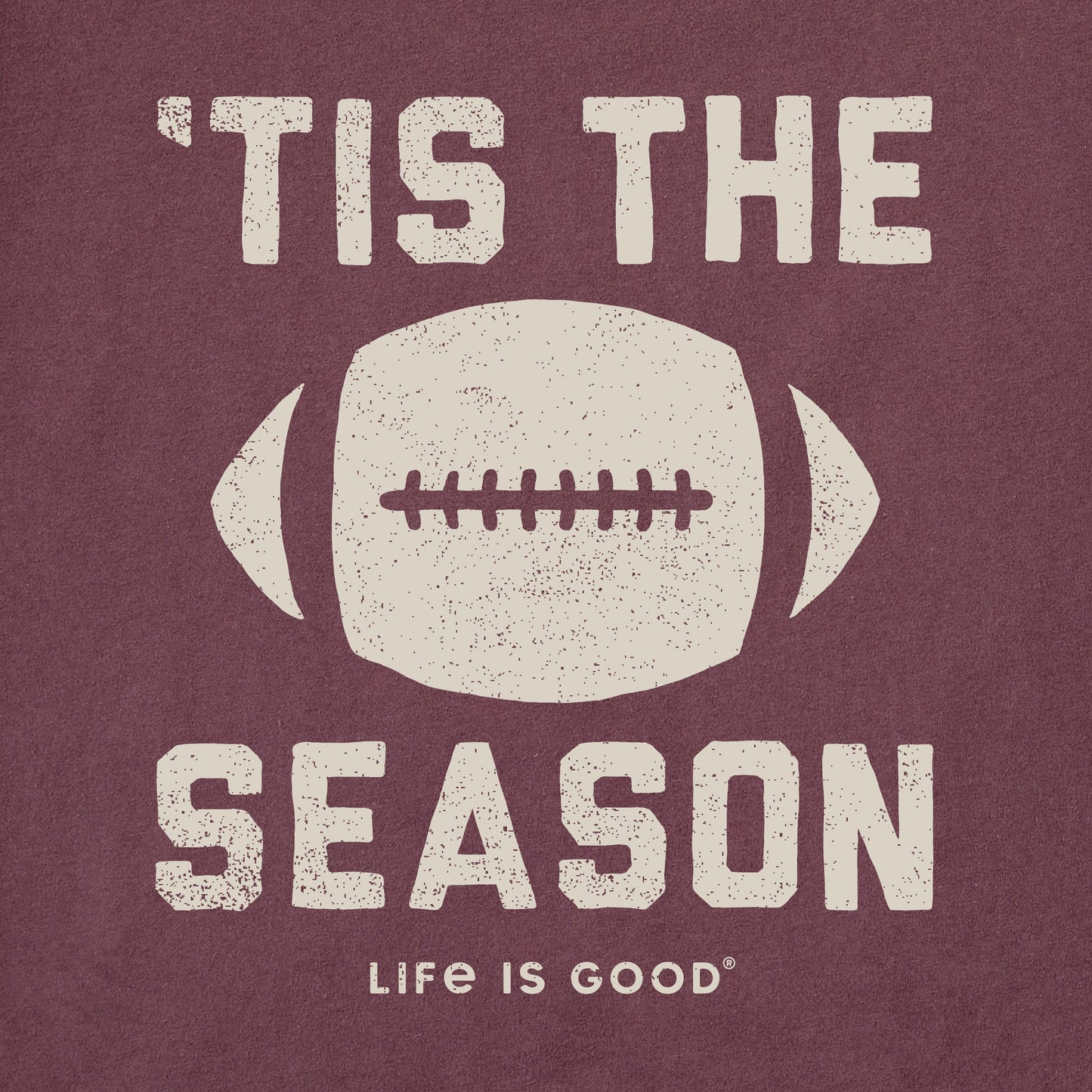 Men's Tis The Football Season Long Sleeve Crusher Tee