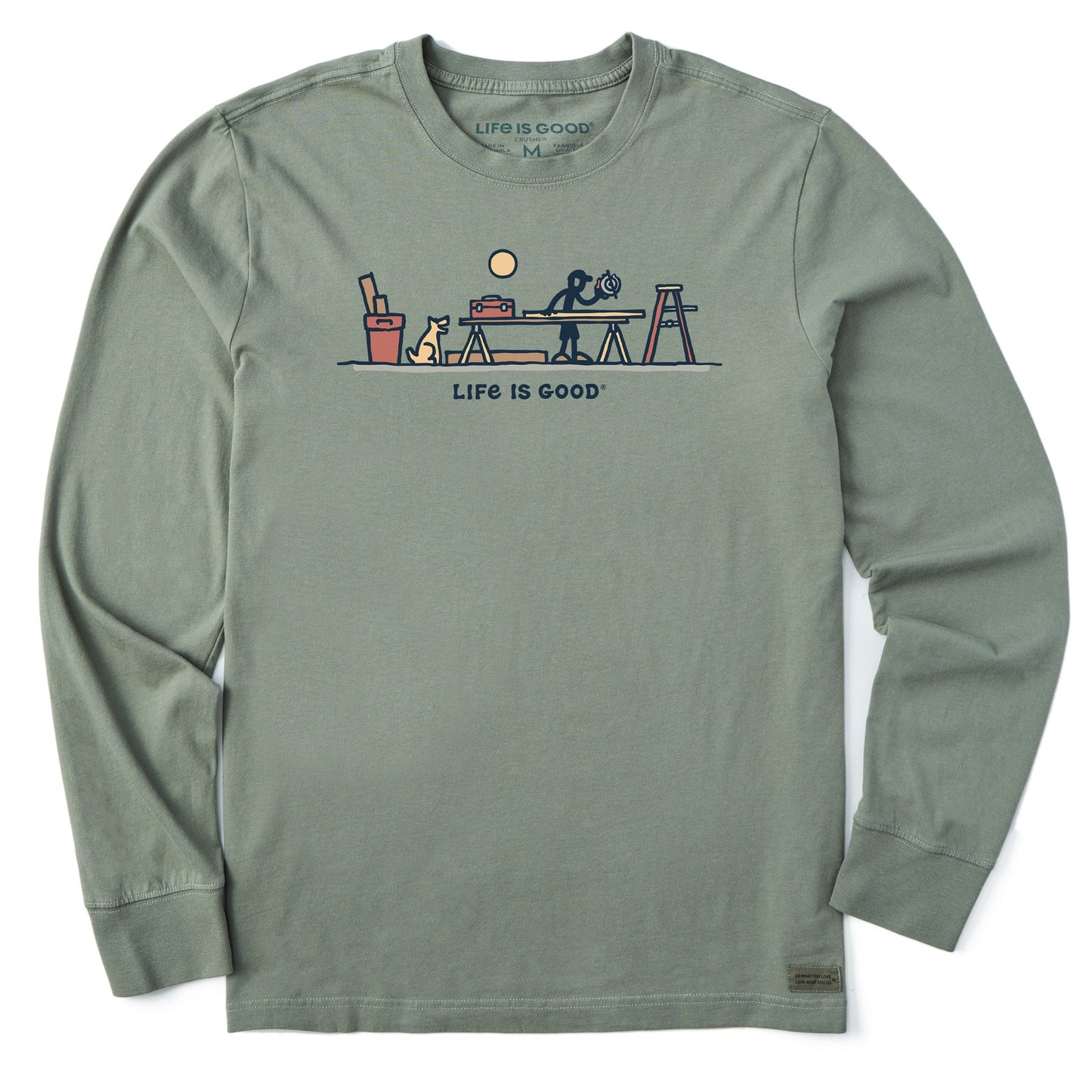 Men's Rocket & Jake Woodwork Vista Long Sleeve Crusher Tee