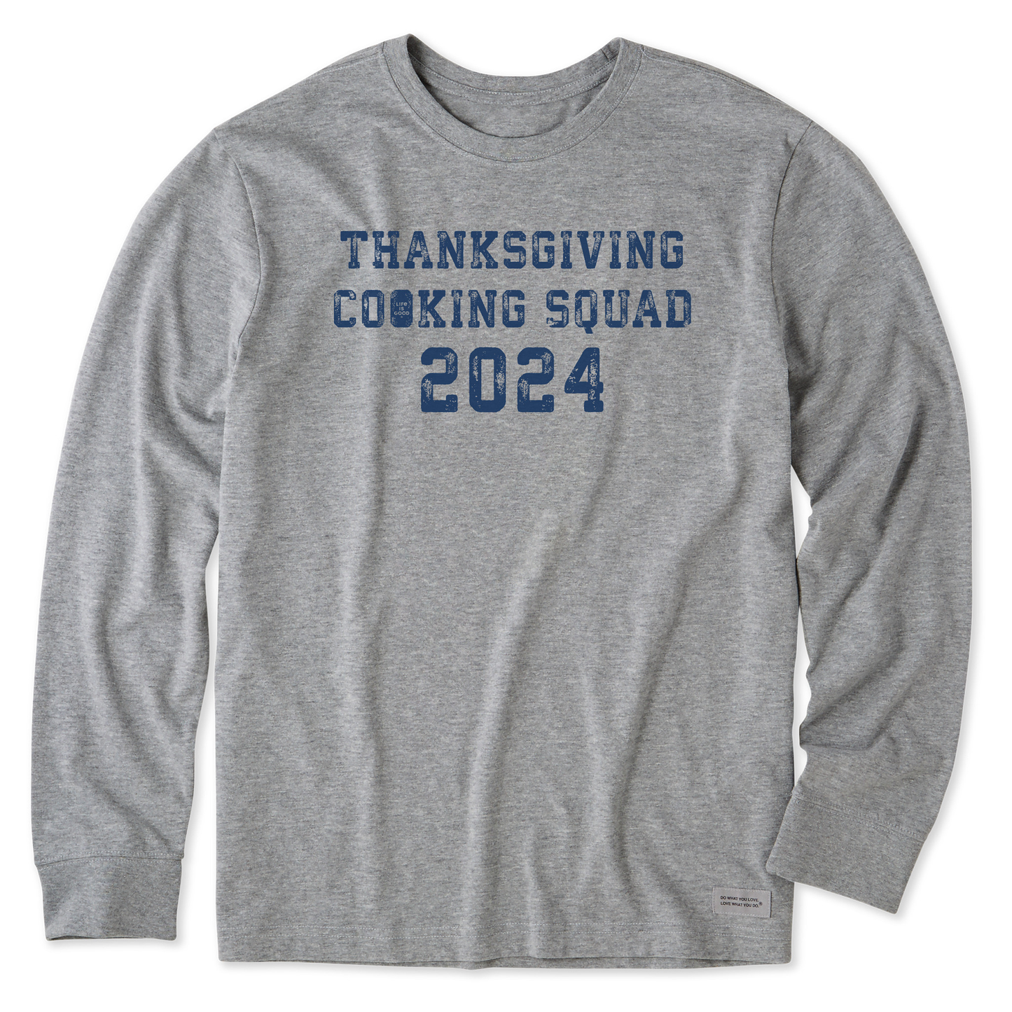 Men's Thanksgiving Day Cooking Squad 2024 Long Sleeve Crusher Tee