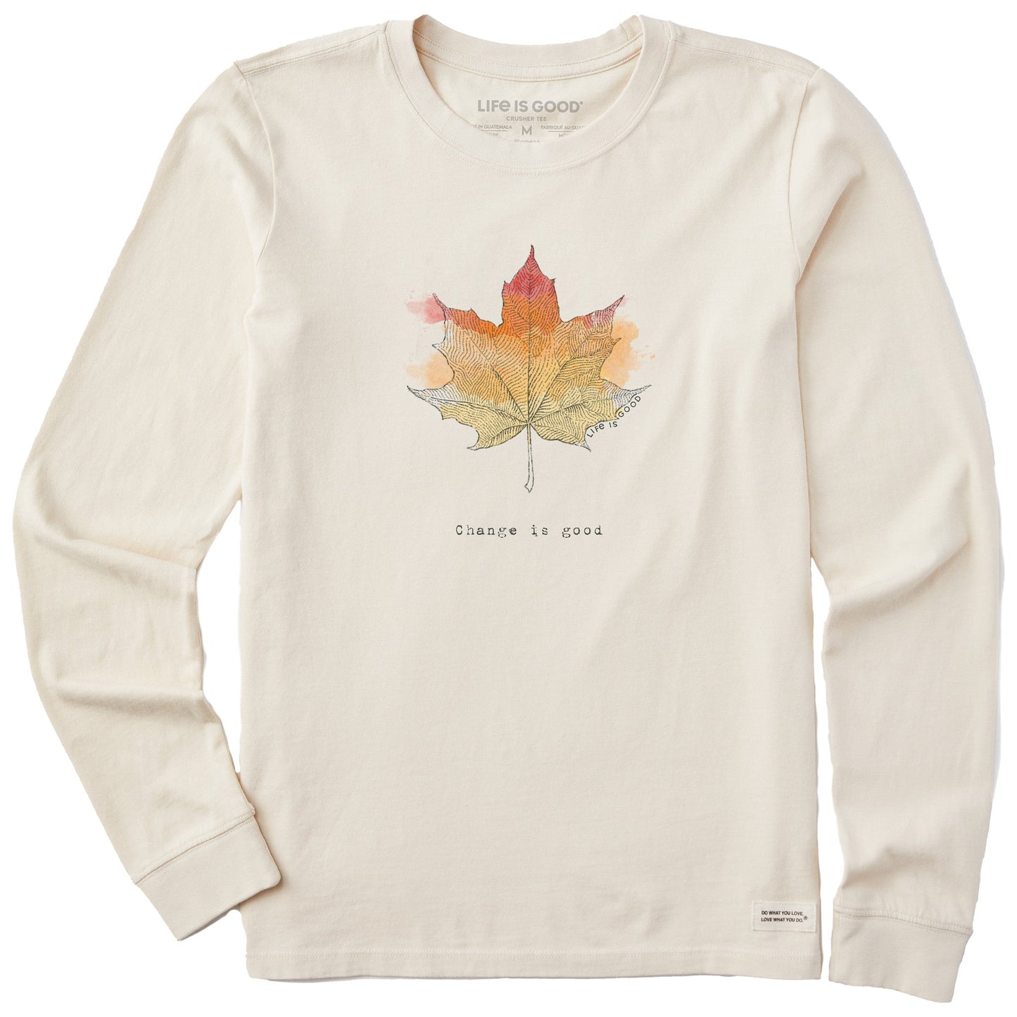 Women's Change Leaf Engraved Long Sleeve Crusher Tee