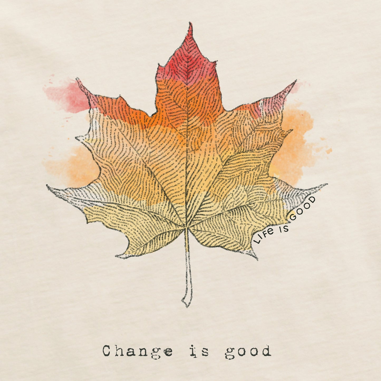 Women's Change Leaf Engraved Long Sleeve Crusher Tee