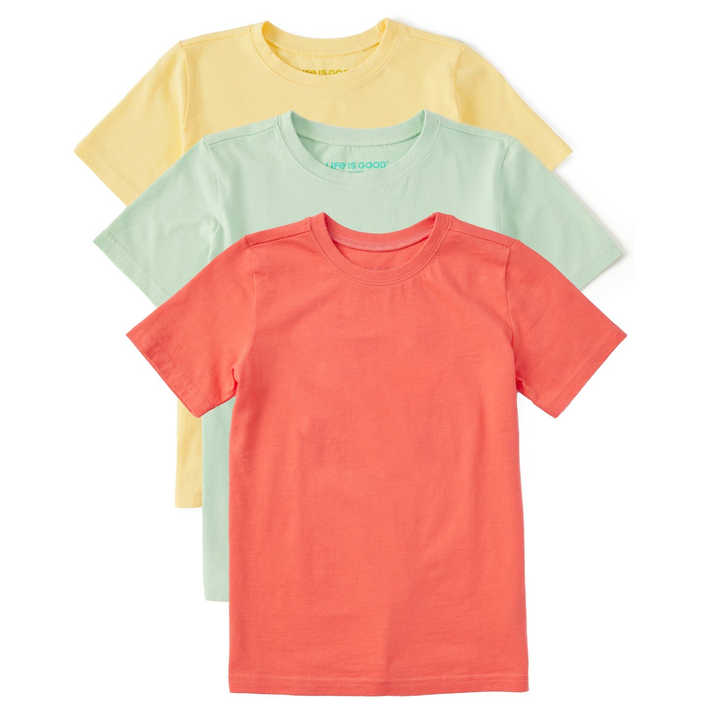 Kids Solid 3-Pack Crusher Tee - Multi 2
