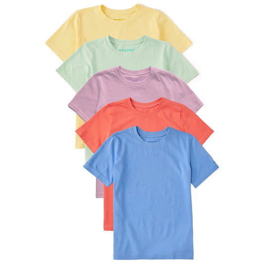 Kids Solid 5-Pack Crusher Tee - Multi 2