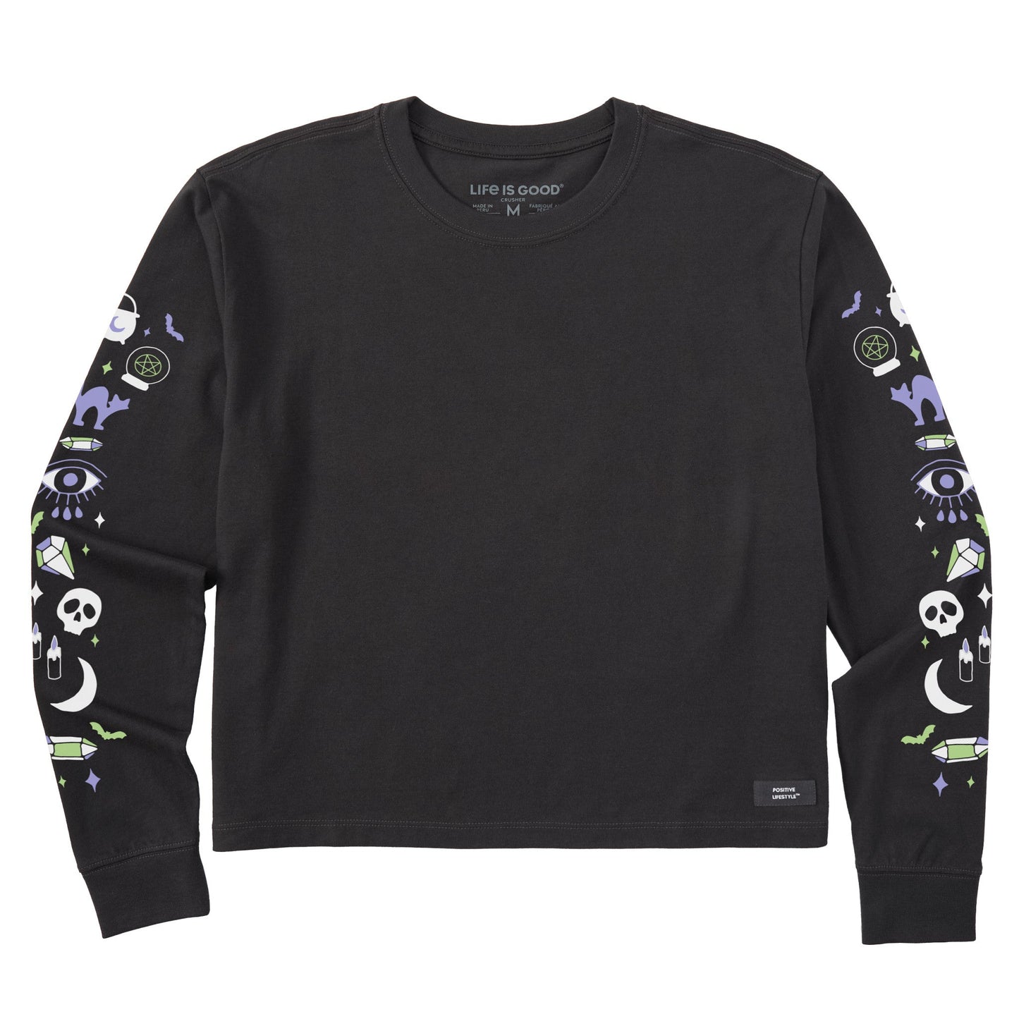 Women's Witchy Elements Long Sleeve Crusher Boxy Tee