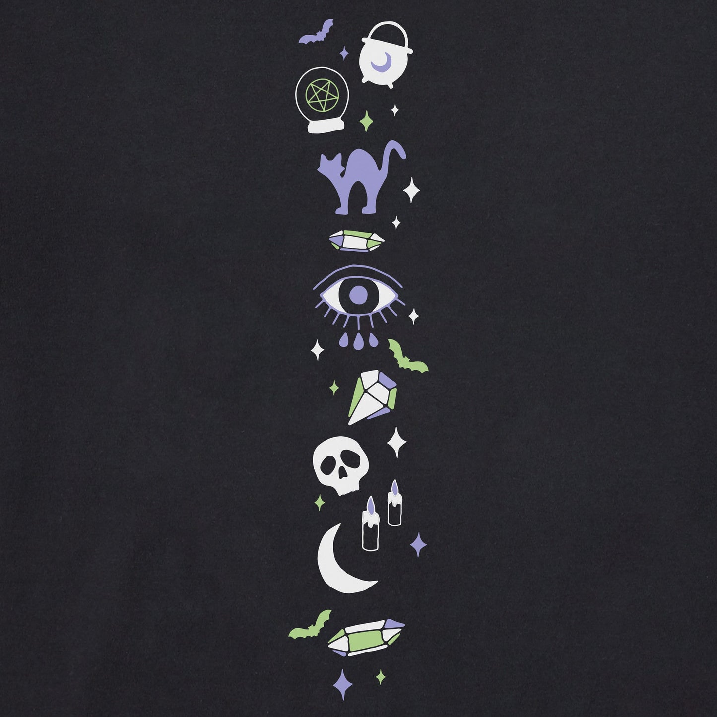 Women's Witchy Elements Long Sleeve Crusher Boxy Tee