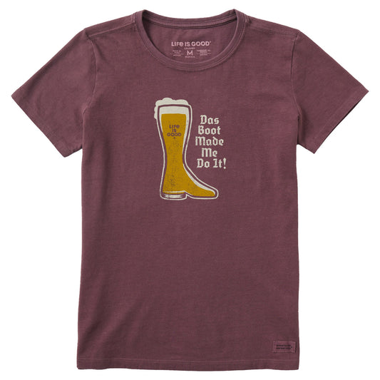 Women's Das Boot Made Me Do It Short Sleeve Crusher Tee