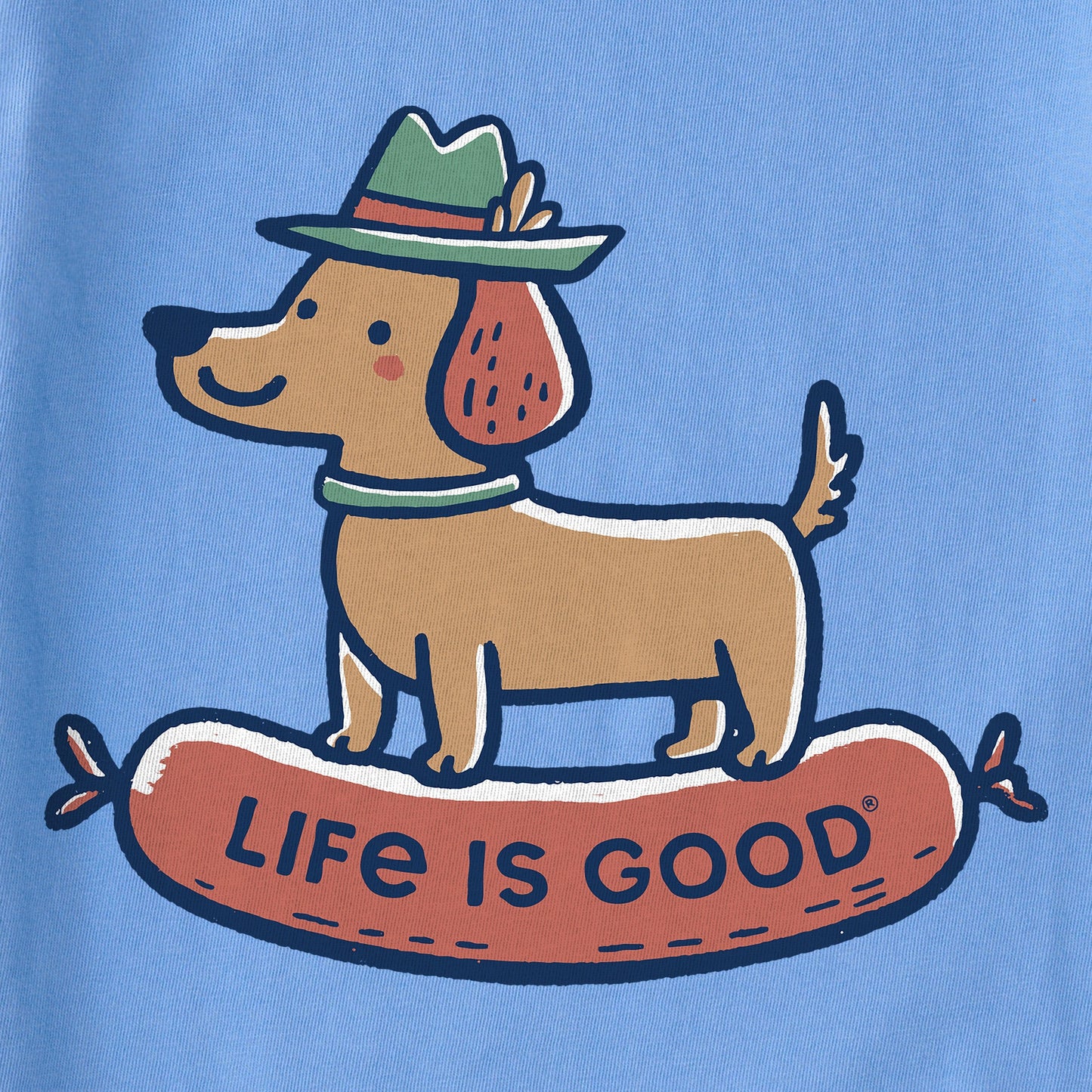 Women's Wiener Dog Short Sleeve Crusher Vee