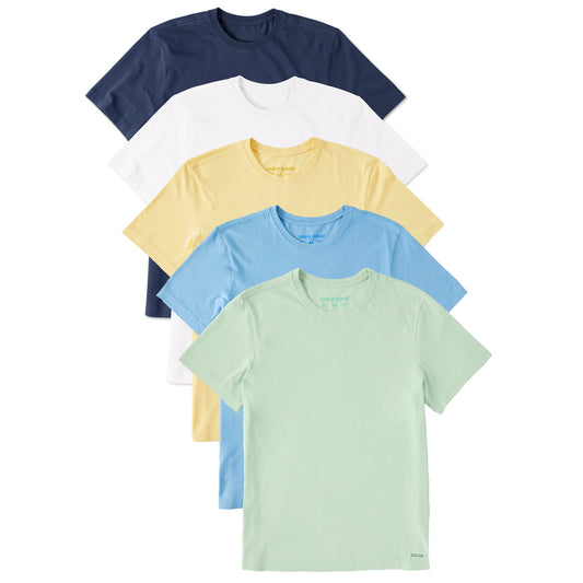 Men's Solid 5-Pack Crusher-LITE Tee - Multi