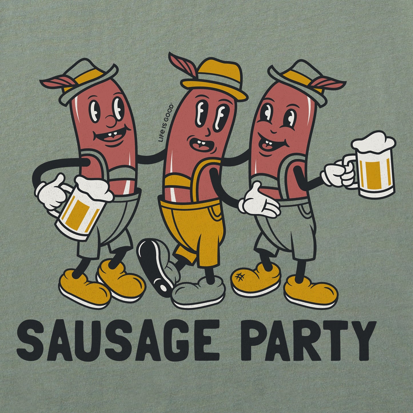 Women's Sausage Party Long Sleeve Crusher Tee