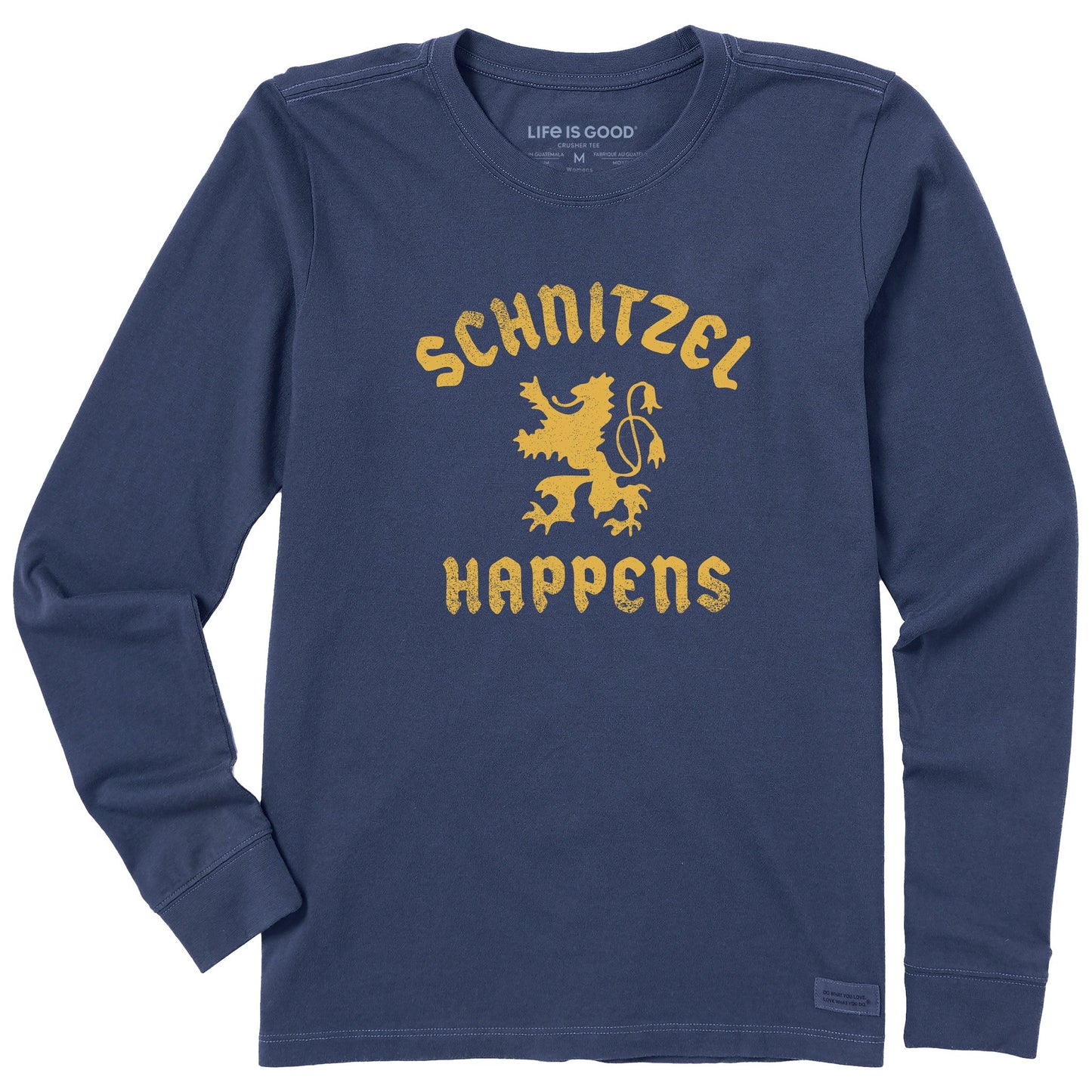Women's Schnitzel Happens Long Sleeve Crusher Tee