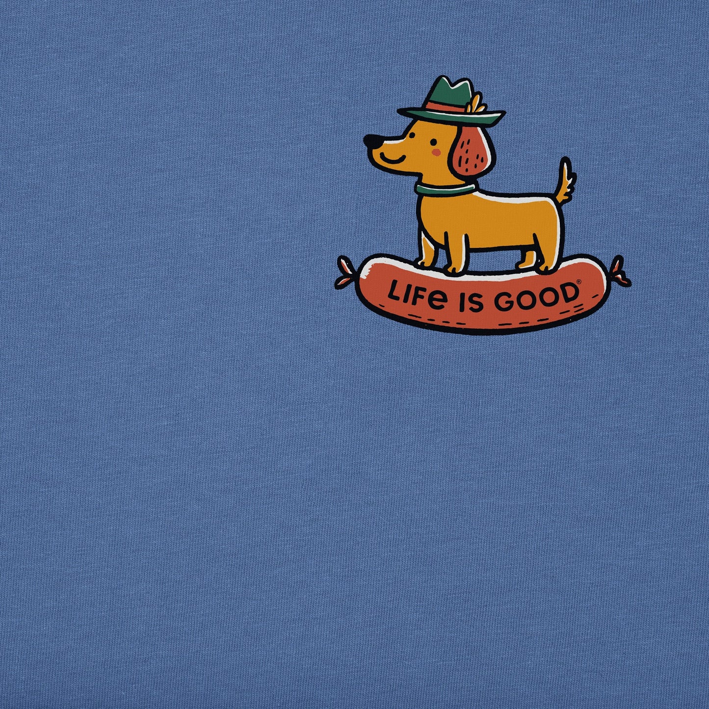 Men's Wiener Dog Long Sleeve Crusher Tee