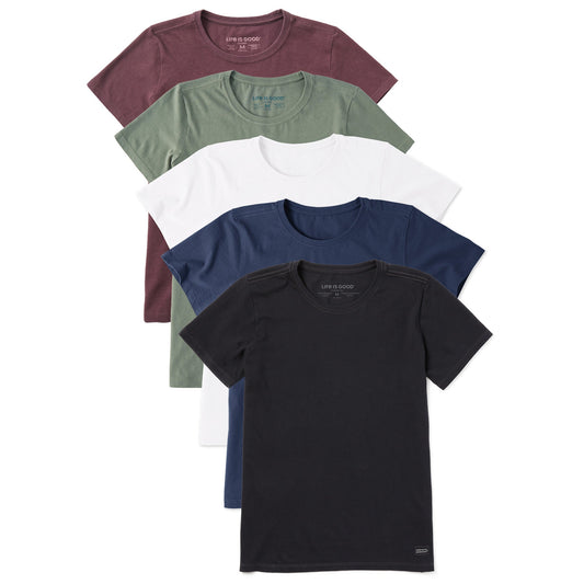 Women's Solid 5-Pack Crusher Tee  Multi 4