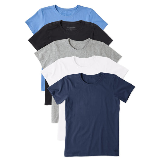 Women's Solid 5-Pack Crusher-LITE Tee  Multi 2